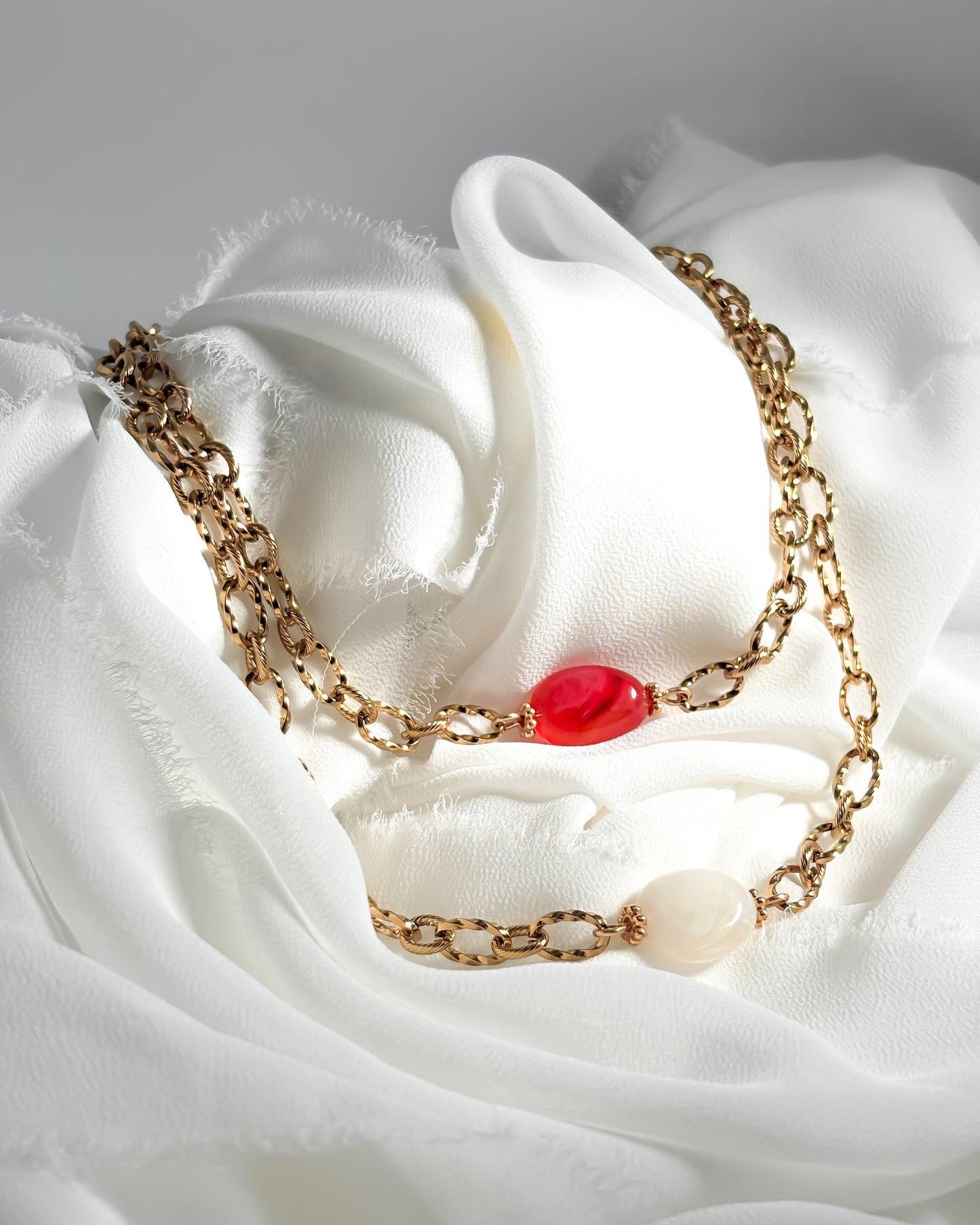 Collier MARTA - blanc