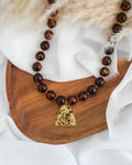 Collier PAULA - marron